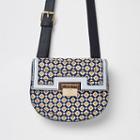River Island Womens Geo Print Lock Front Beltbag