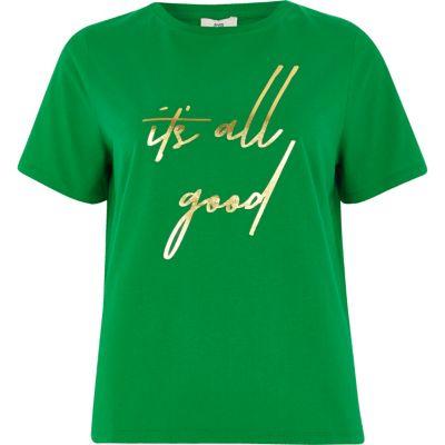 River Island Womens 'it's All Good Print T-shirt
