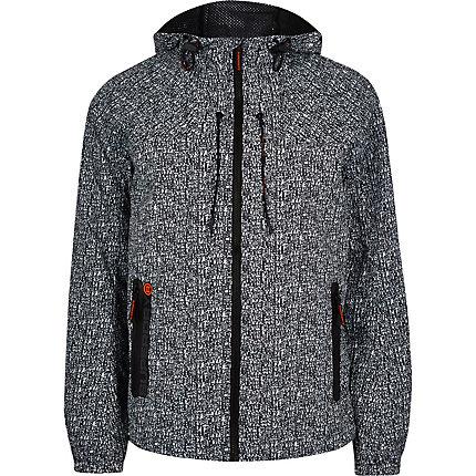 River Island Mens Superdry Logo Print Cagoule