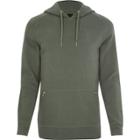 River Island Mens Side Zip Pocket Muscle Fit Hoodie