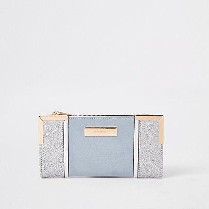 River Island Womens Glitter Fold Out Purse