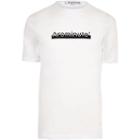 River Island Mens Arcminute White Logo Print T-shirt