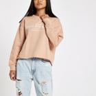 River Island Womens Petite 'mots D'amour' Pearl Sweatshirt