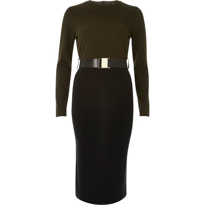River Island Womens 2-in-1 Bodycon Midi Dress