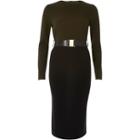 River Island Womens 2-in-1 Bodycon Midi Dress