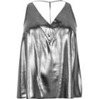 River Island Womens Plus Silver T-bar Cami Top