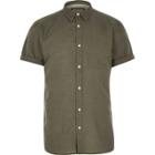 River Island Mens Linen-rich Short Sleeve Shirt