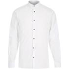 River Island Mens White Popper Slim Fit Shirt