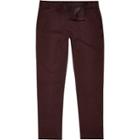 River Island Mens Berry Slim Chinos