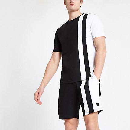 River Island Mens Color Block Slim Fit T-shirt