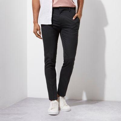 River Island Mens Super Skinny Smart Pants
