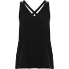 River Island Womens Petite Cross Back Cami Top