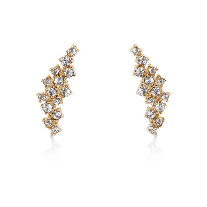 River Island Womens Gold Tone Embellished Ear Cuffs
