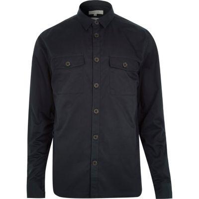 River Island Mens Twill Two Pocket Shirt