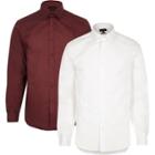 River Island Mens White And Smart Slim Fit Shirt Multipack