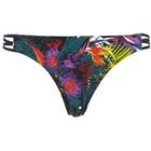 River Island Womens Tropical Print Strappy Bikini Bottoms