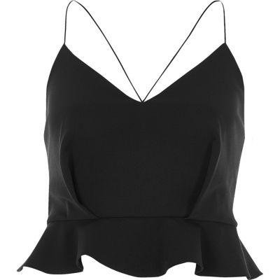 River Island Womens Frill Cami Crop Top