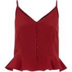 River Island Womens Frill Hem Cropped Cami Top