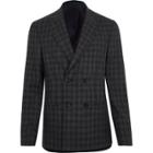 River Island Mens Shadow Check Double Breasted Suit Jacket