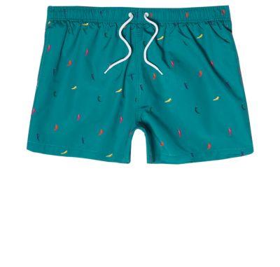 River Island Mens Chilli Print Swim Shorts