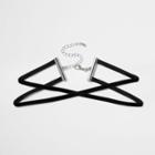 River Island Womens Velvet Cross Choker