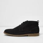 River Island Mens Suede Wide Fit Desert Boots