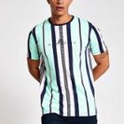 River Island Mens Stripe Maison Riviera T-shirt