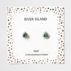 River Island Womens Gem May Birthstone Stud Earrings
