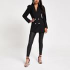 River Island Womens Puff Shoulder Longline Jacket