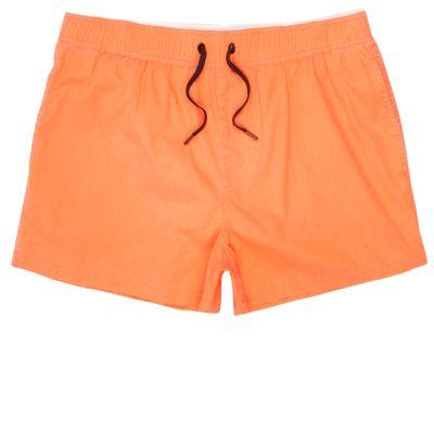 River Island Mens Acid Wash Short Swim Trunks