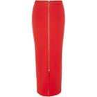 River Island Womens Ribbed Zip Front Maxi Skirt