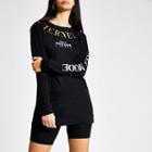 River Island Womens Foil Printed Long Sleeve T-shirt
