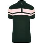 River Island Mens Stripe Block Muscle Fit Polo Shirt