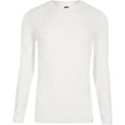 River Island Mens Ri Studio White Crew Neck Muscle Fit Sweater
