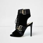 River Island Womens Buckle Lace-up Shoe Boots