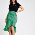 River Island Womens Spot Frill Midi Skirt