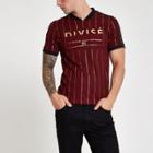 River Island Mens 'divise' Football Style Tape T-shirt