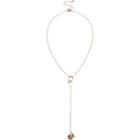 River Island Womens Gold Tone Circle Drop Necklace