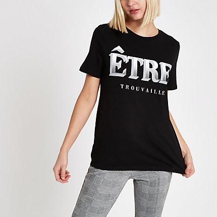 River Island Womens 'etre' Front Print T-shirt