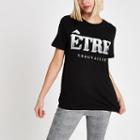 River Island Womens 'etre' Front Print T-shirt