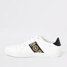 River Island Mens White Wasp Tape Lace-up Trainers