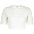 River Island Womens White Puff Print Crop Top