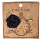 River Island Mens Flower Metal Collar Pins Pack