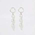 River Island Womens Silver Color Chain Drop Earrings