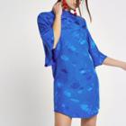 River Island Womens Jacquard High Neck Swing Dress