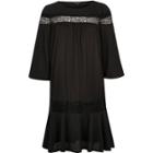River Island Womens Short Sleeve Lace Smock Dress