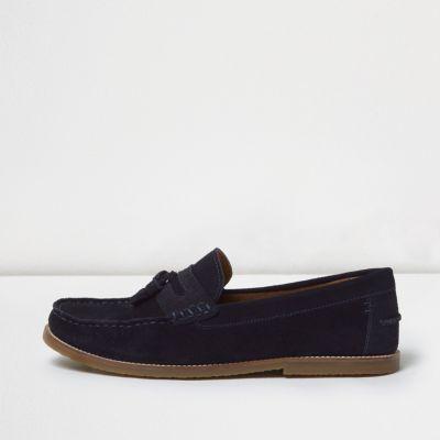 River Island Mens Suede Tassel Loafers