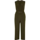 River Island Womens Belted Culotte Jumpsuit