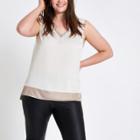 River Island Womens Plus V Neck Tank Top