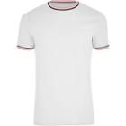 River Island Mens Muscle Fit Ringer T-shirt